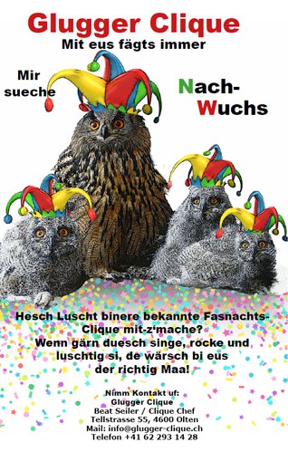 Nach-Wuchs gsuecht